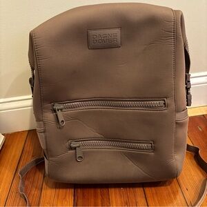 Large Dagne Dover Neoprene Diaper Bag Backpack, Dune